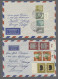 Delcampe - Brf./AK Bundesrepublik Deutschland: 1955-1966, Partie Von 41 Belegen Mit U.a. Frankierte - Sammlungen