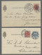 GA Denmark - Postal Stationery: 1880-1908, Partie Von 10 Gebrauchten Ganzsachen Mit - Postal Stationery