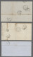 Cover France: 1855-1862, Partie Von 5 Faltbriefen Mit Einzelfrankaturen Der Mi.Nr. 13, - Verzamelingen