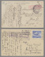 Brf./GA Österreich: Ca. 1915-1950, Post Von Und Nach Österreich, Etwas CSSR, Etwa 180 Be - Collections