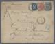 O/Cover Russia: 1875-1889, Partie Mit Einer Kleinen Gestempelten Sammlung Auf Einer Alte - Cartas & Documentos