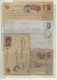 Delcampe - GA/Cover Russia: 1879-1918, BELEGE, Sammlung In Leuchtturm-Ringbinder Mit 74 Belegen (und - Briefe U. Dokumente