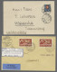 Delcampe - Brf./Flugpost Schweiz: 1855-1950, Ein Sehr Gehaltvolles Lot Von 14 Belegen Ab Zwei Strubel-Fra - Verzamelingen
