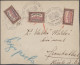 Delcampe - **/Cover/GA/o/* Hungary: 1918/1921, Comprehensive Collection In Three Schaubek Albums, Well Coll - Cartas & Documentos