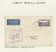 Delcampe - O/**/Cover New Zealand: 1862-2005, überwiegend Gestempelte Sammlung In 5 Selbstgestalteten - Cartas & Documentos