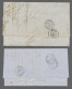 Cover United States Of America: 1850-1863, Partie Von 5 Markenlosen Faltbriefen Mit Di - …-1845 Prephilately