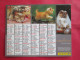 Delcampe - LOT DE 31 CALENDRIERS ALMANACHS De 1982 à 2016  CHIEN, CHAT, POUSSIN LAVIGNE OBERTHUR OLLER - Big : 1981-90