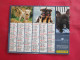 Delcampe - LOT DE 31 CALENDRIERS ALMANACHS De 1982 à 2016  CHIEN, CHAT, POUSSIN LAVIGNE OBERTHUR OLLER - Big : 1981-90