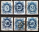 ⁕ Hungary 1873 ⁕ Telegraph Stamps ⁕ 6v MH ( 1v Used ) - Telegraph