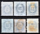 ⁕ Hungary 1873 ⁕ Telegraph Stamps ⁕ 6v MH ( 1v Used ) - Telegraphenmarken