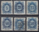 ⁕ Hungary 1873 ⁕ Telegraph Stamps ⁕ 6v MH ( 1v Used ) - Telegraaf