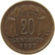 CHILE 20 CENTAVOS 1952 #a014 0515 - Chili