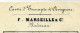 1861 BORDEREAU  CAISSE ESCOMPTE  F.Marseille à Avignon  Pour Roux De Bernabo Maitre De Forges à Rustrel  Vaucluse V.HIST - 1849-1876: Klassik