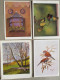 ISRAEL SHANA TOVA NEW YEAR MOUTH FOOT PAINTER ARTIST LOT CARTE CARD KARTE TARJETA BIGLIETTO CARTAO KARTKA POSTCARD - Año Nuevo