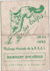 LA LOUVIERE  Allez Les Loups  Menu Banquet Ste Cécile De La R.A.A.L.  1953 - Menus