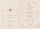 LA LOUVIERE  Allez Les Loups  Menu Banquet Ste Cécile De La R.A.A.L.  1953 - Menus