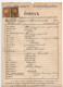 1907. AUSTRIA,BOSNIA,SARAJEVO,SERBIAN ORTHODOX CHURCH BIRTH CERTIFICATE,60 + 40 HELLER REVENUE STAMPS - Revenue Stamps