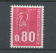 Marianne De Béquet N°1816c 80c Rouge N° Rouge Au Verso Gomme Tropicale Y1816c - Unused Stamps