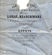 1863  ENTETE COKE HOUILLE CHARBON LAMARCHE SCHWARZ à St Ingbert Bavière Saarbruck Prusse & Forbach Moselle > Wasselonne - 1800 – 1899
