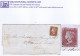 Great Britain 1852 Imperf 1d Red Plate 152 RD Four Margins, Used On Cover To Gorey, Tied London Inland "14" - Lettres & Documents