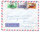 RDC 411 Oryx Et Zèbre 554 556 Palais De La Nation Sur Lettre De Elisabethville Vers Mons Belgique 1965 - Lettres & Documents