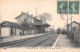 CALUIRE (Rhône) - La Gare Intérieure - Arrivée Du Train - Voyagé 1916 (2 Scans) Marie Roy à Orbagna Par Beaufort Jura - Caluire Et Cuire