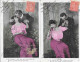 SERIE 6 CARTES  FANTAISIE -  ANNEE 1907 -  COUPLE   -  A  LEGENDE    :  JE VOUDRAIS...  -  CIRCULEE  TBE - Sammlungen & Sammellose