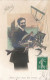 FÊTES ET VOEUX - Poisson D'avril - Un Homme Tenant Des Poissons - Colorisé - Carte Postale Ancienne - 1 April (aprilvis)