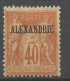 ALEXANDRIE N° 13 NEUF*  CHARNIERE  / Hinge  / MH - Neufs