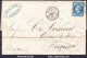 FRANCE N° 22 SUR LETTRE GC 532 BORDEAUX GIRONDE + CAD BOITE MOBILE DU 04/09/1865 - 1862 Napoleone III