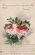 Ellen Clapsaddle - Mistletoe Basket Old Postcard 1913 - Clapsaddle