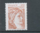 Type Sabine N°2119b 60c Brun-rose Gomme Tropicale Y2119b - Neufs