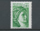 Type Sabine N°2154a 1f.40 Vert Gomme Tropicale Y2154a - Unused Stamps