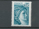 Type Sabine N°1966c 15c Vert-bleu Ss Bande Phosphorescente Gomme Brillante Y1966c - Unused Stamps