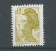 Type Liberté N°2241a 80c Brun-olive Bande Phosphorescente à Gauche Y2241a - Unused Stamps