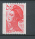 Type Liberté N°2322b  2f.10 Rouge Gomme Brillante Y2322b - Nuevos