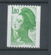 Type Liberté N°2378a  1f.80 Vert N° Rouge Au Verso Y2378a - Unused Stamps