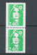 Type Marianne Du Bicentenaire N°2823 2f.40 Vert + 2823a N° Rouge Au Verso Y2823aA - Unused Stamps