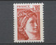Type Sabine N°1965a 10c Rouge-brun Gomme Tropicale Y1965a - Unused Stamps