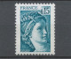 Type Sabine N°1966b 15c Vert-bleu Gomme Tropicale Y1966b - Unused Stamps