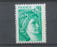 Type Sabine N°1967b 20c émeraude Gomme Tropicale Y1967b - Unused Stamps