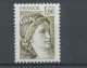 Type Sabine N°2057b 1f Olive Gomme Tropicale Y2057b - Ungebraucht