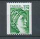 Type Sabine N°2103a 1f.20 Vert N° Rouge Au Verso Y2103a - Unused Stamps