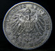 Germany, Baden 5 Mark 1898 Friedrich Von Baden XF Silver - 2, 3 & 5 Mark Silver