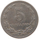 ARGENTINA 5 CENTAVOS 1909 #c040 0161 - Argentine