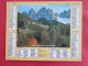 CALENDRIER ALMANACH DOLOMITES ITALIE PAYSAGE D'HIVER 1988 OLLER - Formato Grande : 1981-90