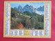 CALENDRIER ALMANACH DOLOMITES ITALIE PAYSAGE D'HIVER 1988 OLLER - Grand Format : 1981-90