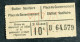 Ticket Tramway Alger Début XXe "Sté Des Tramways Algériens" Billet Tram Algérie - World