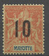 MAYOTTE  N° 27 NEUF* CHARNIERE  / Hinge  / MH - Unused Stamps