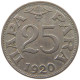 YUGOSLAVIA 25 PARA 1920 #a046 0023 - Yougoslavie